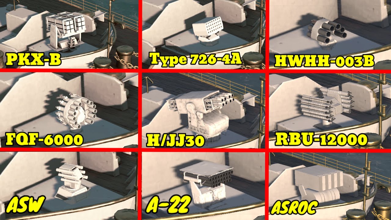 Modern Warships - All Tier 3 Grenade Launcher Explained