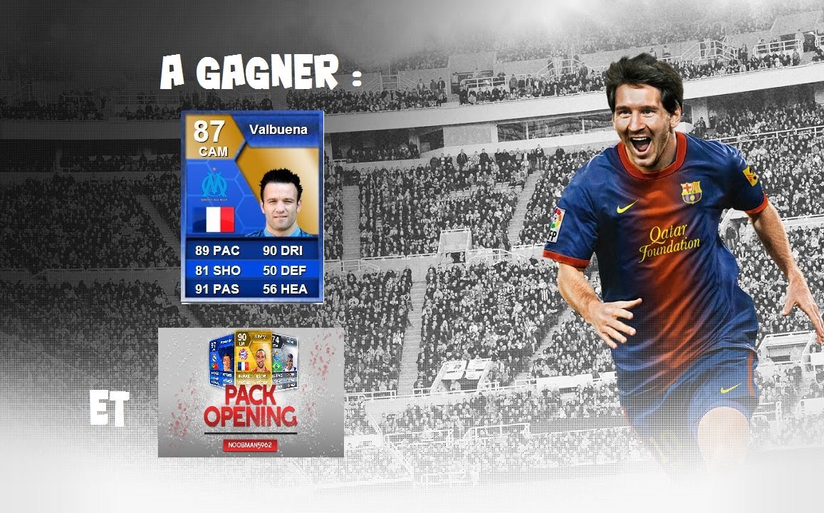 Grand Concours [2/5] : Gagne ton Valbuena TOTS sur PS3 + Pack Opening