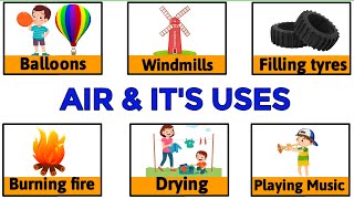 Air and It's uses | All about Air | USES OF AIR | EVS for class 2| Educational video for kids | #air