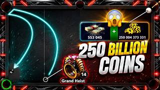 Finally Completed 250 Billion Coins! 💰 Grand Heist 14th Ring | 8 Ball Pool screenshot 5