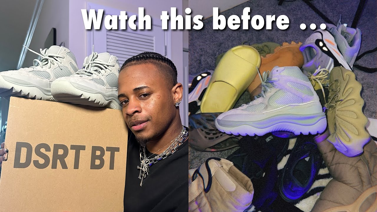 WATCH BEFORE YOU BUY YEEZY DESERT BOOT SALT + TRY ON /ON  display picture 1