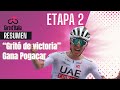 Daniel Martínez llega detrás de Pogacar / Resumen etapa 2 🚴‍♂️🔥