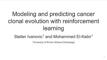 S Ivanovic. Modeling and predicting cancer clonal evolution with reinforcement learning