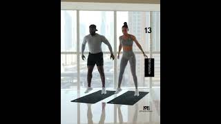 SQUAT JUMP TO HALF BURPEE