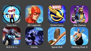 Tony Run, DC Legends, Marvel Strike Force, Shadow Gun War Games, NOVA Legacy, Castle, Spiral Roll screenshot 5