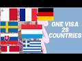 WHAT ARE THE LIST OF ALL THE SCHENGEN COUNTRIES? || 26 countries, 1 Visa