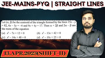Let (a ẞ) be the centroid of the triangle formed by the lines 15x - y = 82 6x - 5y = - 4 and
