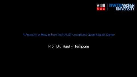 EU Regional School 2017 Part 2 with Prof. Dr. Raul F. Tempone