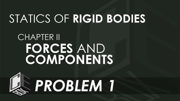 Statics of Rigid Bodies Chapter 2 Forces & Components Prob 1 (PH)
