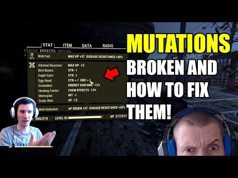 Fallout 76: Mutations broken and how to fix them! Strange in Numbers bug