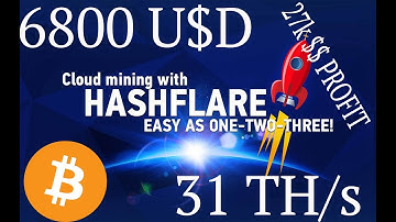HASHFLARE -  3000$ INVESTMENT !!!! (How much do you earn with 31 TH/s ??)