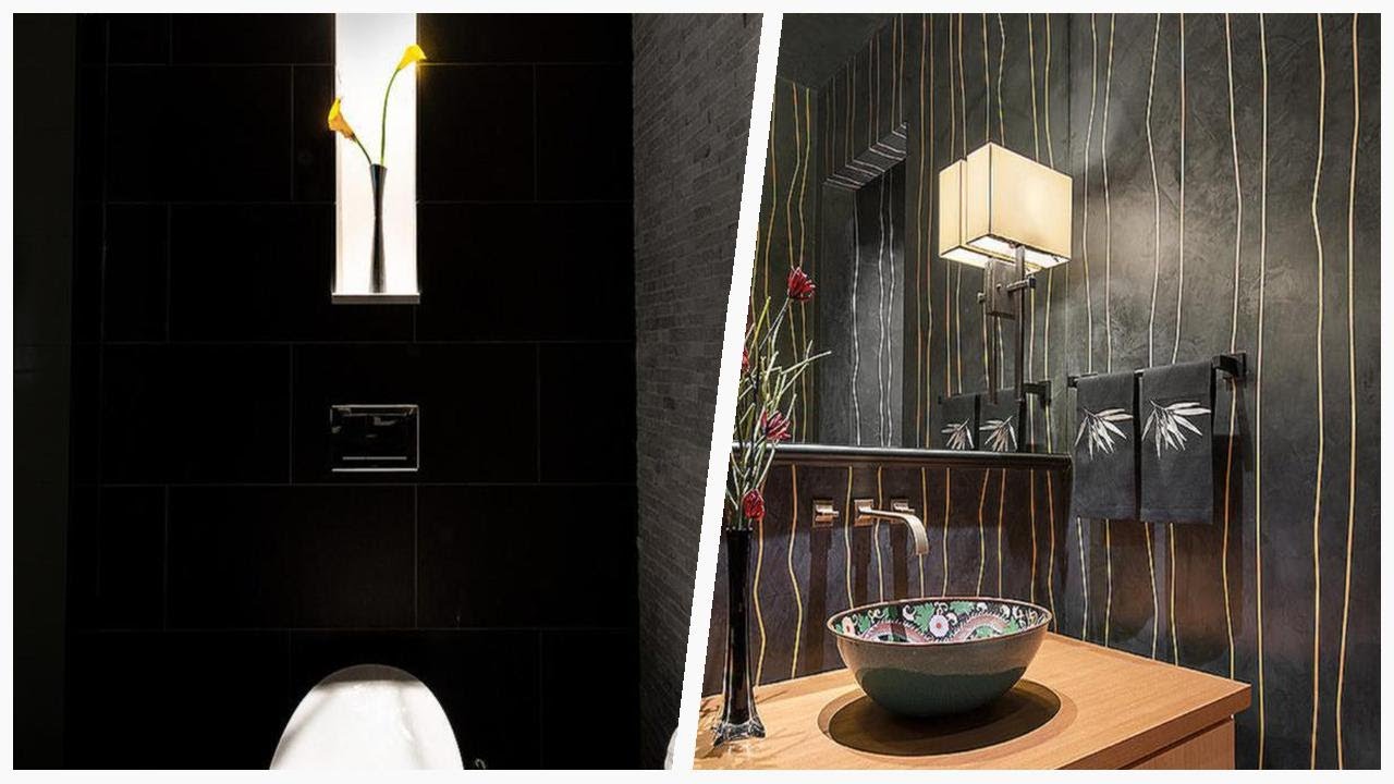 Revamp Your Black Powder Room with Flat-Panel Designs | Designer CheatSheet