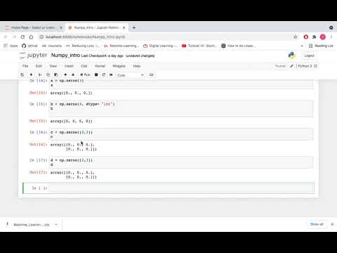 Ones zeros Empty Function in Python