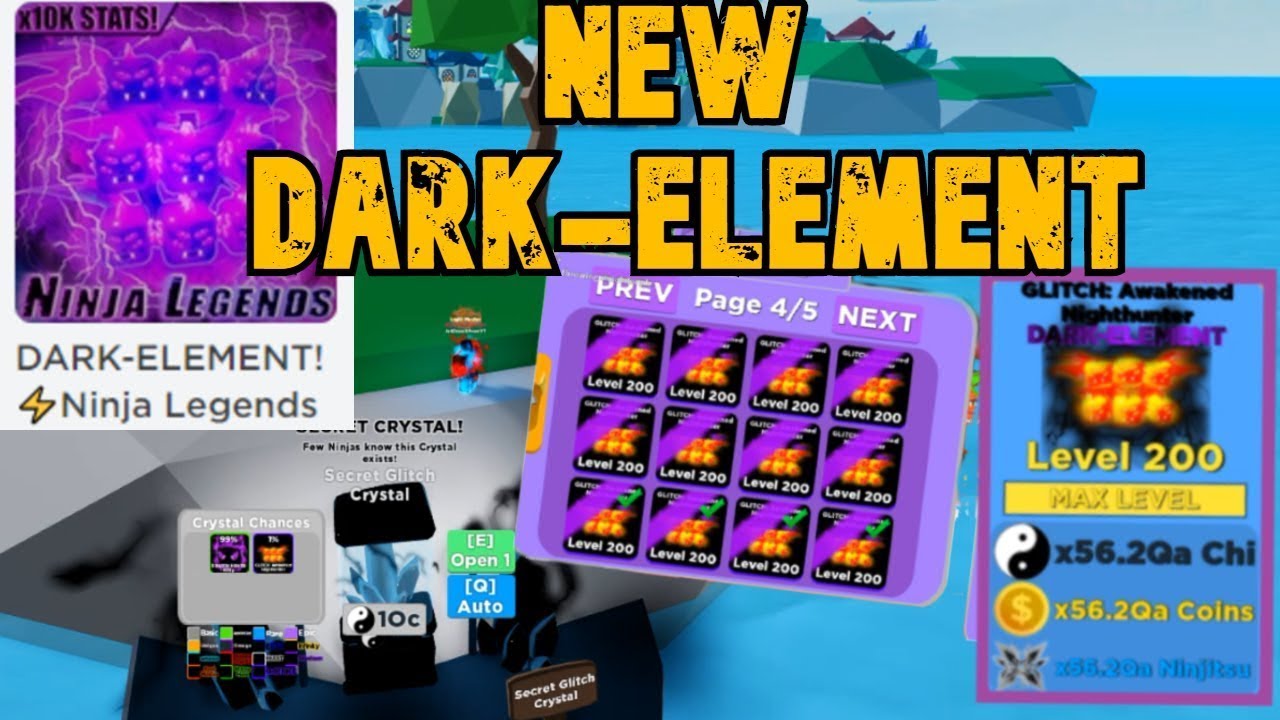 GETTING A DARKELEMENT IN ROBLOX NINJA LEGENDS