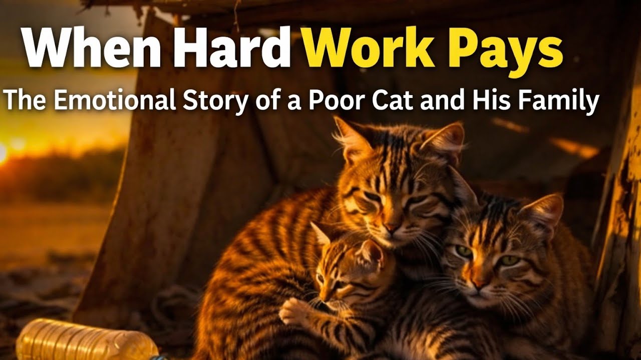 When Hard Work Pays | The Emotional Story of a Poor Cat and His Family