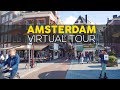 Amsterdam virtual tour  walking amsterdam and sight things  travel in netherlands