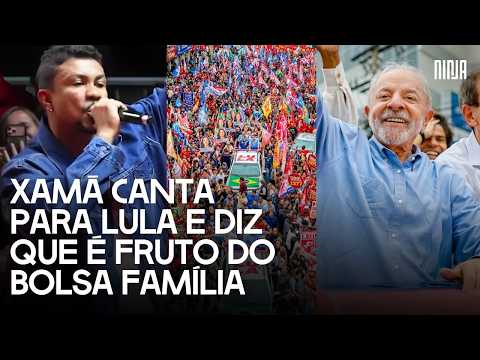🔥Xamã delivers emotional rap for Lula amidst hundreds of artists at a historic rally🔥