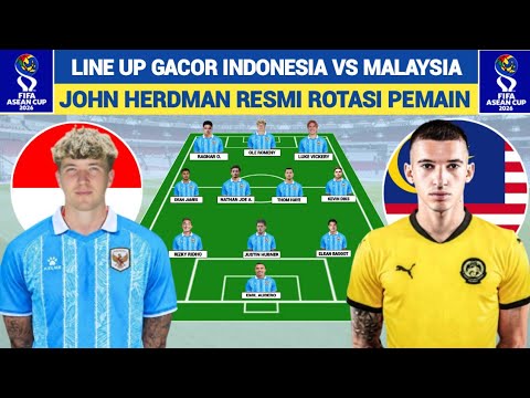 flix77 x ajowin - 🔴 WOW RESMI JOHN HERDMAN ROTASI PEMAIN - Inilah Formasi Line Up Indonesia VS Malaysia - FIFA ASEAN