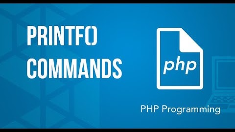 printf commands PHP Tutorial