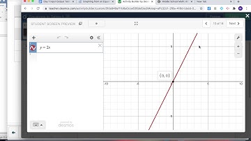Desmos Equations and Tables