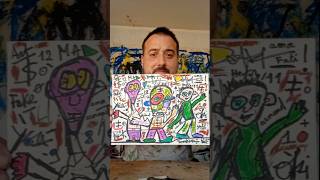 "C'est le bordel! #2"#artbrut #neoexpressionism #drawing #naiveart #streetart #graffiti #art #short