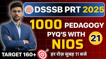DSSSB PRT 2025 | Class 21 | 13th Nov Shift 2 PYQ 🔥| Himanshu Sangwan