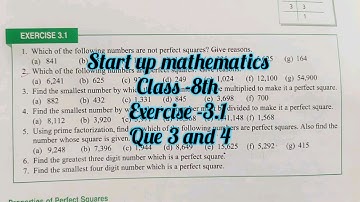 viva education class 8 maths solutions chapter 3 ex 3.1 | start up mathematics class 8 ch 3 ex 3.1
