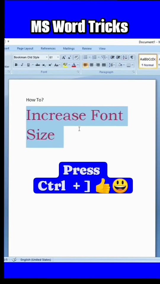 ms-word-increase-font-size-ms-word-tips-and-tricks-microsoft-word