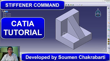 CATIA TUTORIAL : Basic Practice  Part design  | Use of Stiffener (Rib)