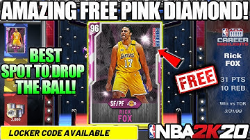 *AMAZING* FREE PINK DIAMOND RICK FOX LOCKER CODE IN NBA 2K20 MYTEAM