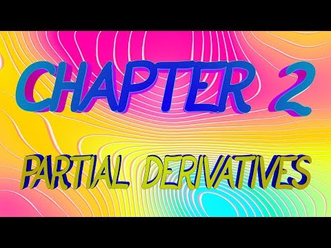 CalcBLUE 2 : Ch. 2 : PARTIAL DERIVATIVES : INTRO