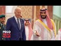 Biden meets with Saudi leader accused of approving journalist's murder