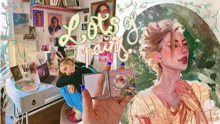 Lots Of Painting 💞🤧Art Vlog \\ Jim Reno