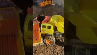 Xe ô tô công trình, lắp ráp xe cẩu | toy car, truck, excavator #Shorts