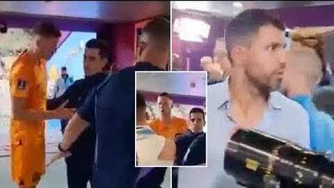 Unseen footage shows why Lionel Messi was furious with Wout Weghorst, even Sergio Aguero got...