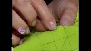 Hilda Rinaldi  - Bienvenidas TV - Explica como hacer una Cartera con TÃ©nica CapitonÃ©.