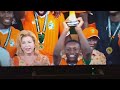 Africa cup of Nations 2024,, Ivory Coast receiving the Trophy after a 2-1 win over Nigeria,