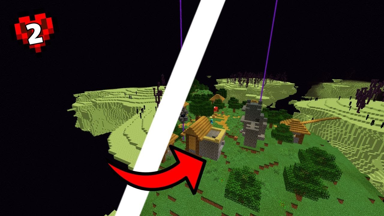 I TRANSFORMED THE END IN MINECRAFT HARDCORE - YouTube