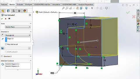 Creating 3D model in SolidWorks using multi-view projection - Part 3