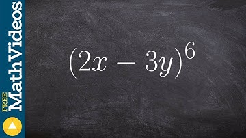 Find the third term of a binomial to the sixth power