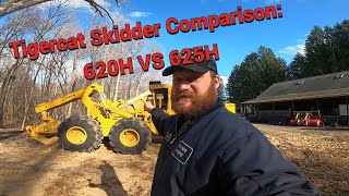 Tigercat Skidder Comparison 620H VS 625H Bogie