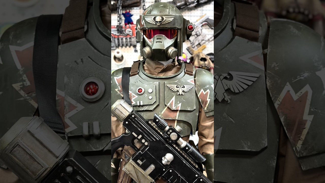 Warhammer 40K Cadia Kasrkin Cosplay #cosplay #cosplay er#cosplaycommunity #diycosplay #3dprinting