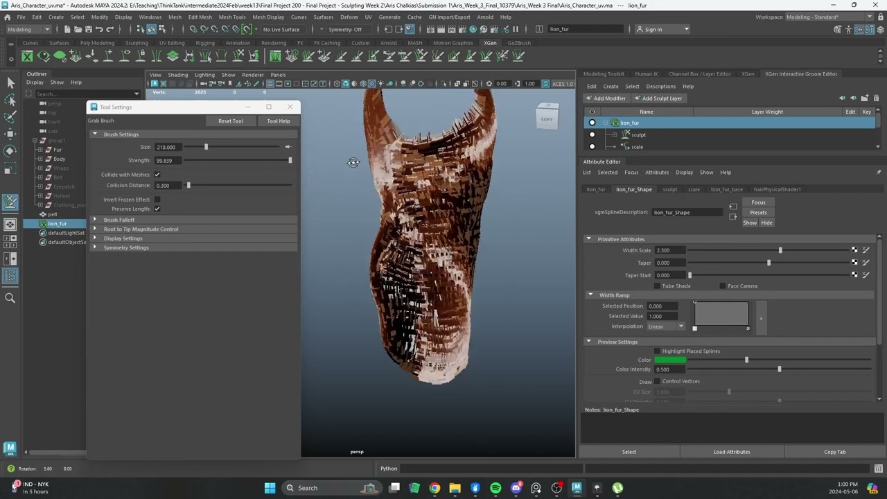 interactive groom game fur