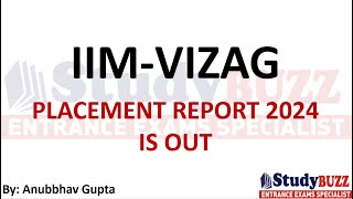 IIM Vizag Placement Report 2024 | Which are top jobs in this tough market? by Studybuzz Education - MBA preparation 1,433 views 2 weeks ago 6 minutes, 5 seconds