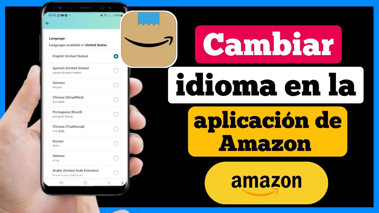 Cómo cambiar el idioma en la aplicación de Amazon - 2023 - YouTube
