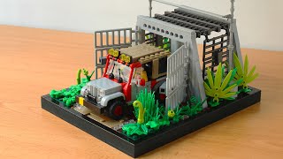Lego Jurassic Park Dennis steals the embryo MOC