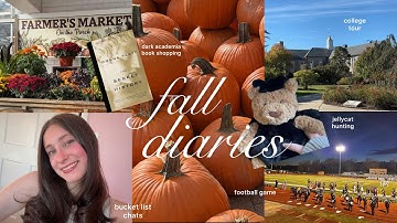 checking things off my fall bucket list (a video diary) | football game, book shopping, college tour