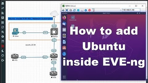 How to install Ubuntu inside EVE-NG | Network Automation