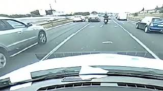 Das hätte fast gekracht - Motoradfahrer auf der Stadtautobahn Palma #dashcam