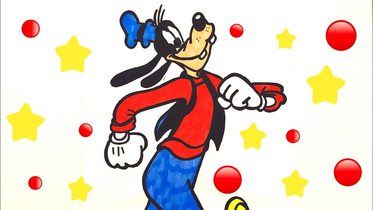 Pippo Disegno Da Colorare Per Bambini Haw To Draw Goofy Youtube